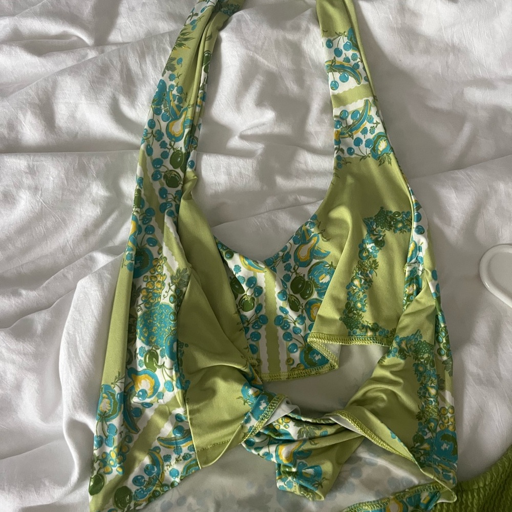 urban outfitters top, summery colors, halter top size small/medium